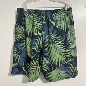 Caribbean Joe palm leaves men’s swimsuit. Size XXL